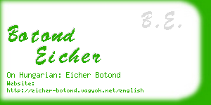 botond eicher business card